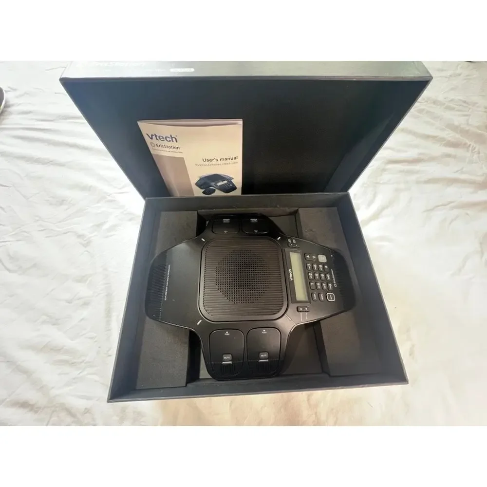VTech VCS704 Audio‎ Conferencing ErisStation 4 Wireless Mics - Black